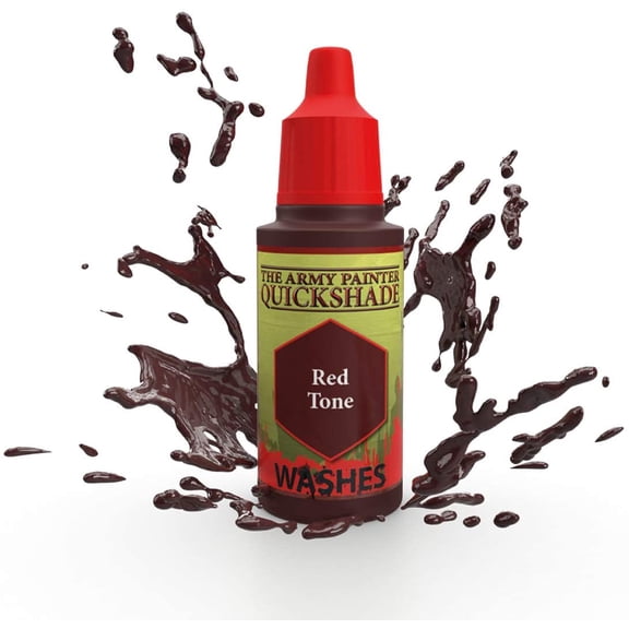 The Army Painter Red Tone Ink - Quickshade Wash - Non-Toxic Lightly Pigmented Water Based Wash Paint