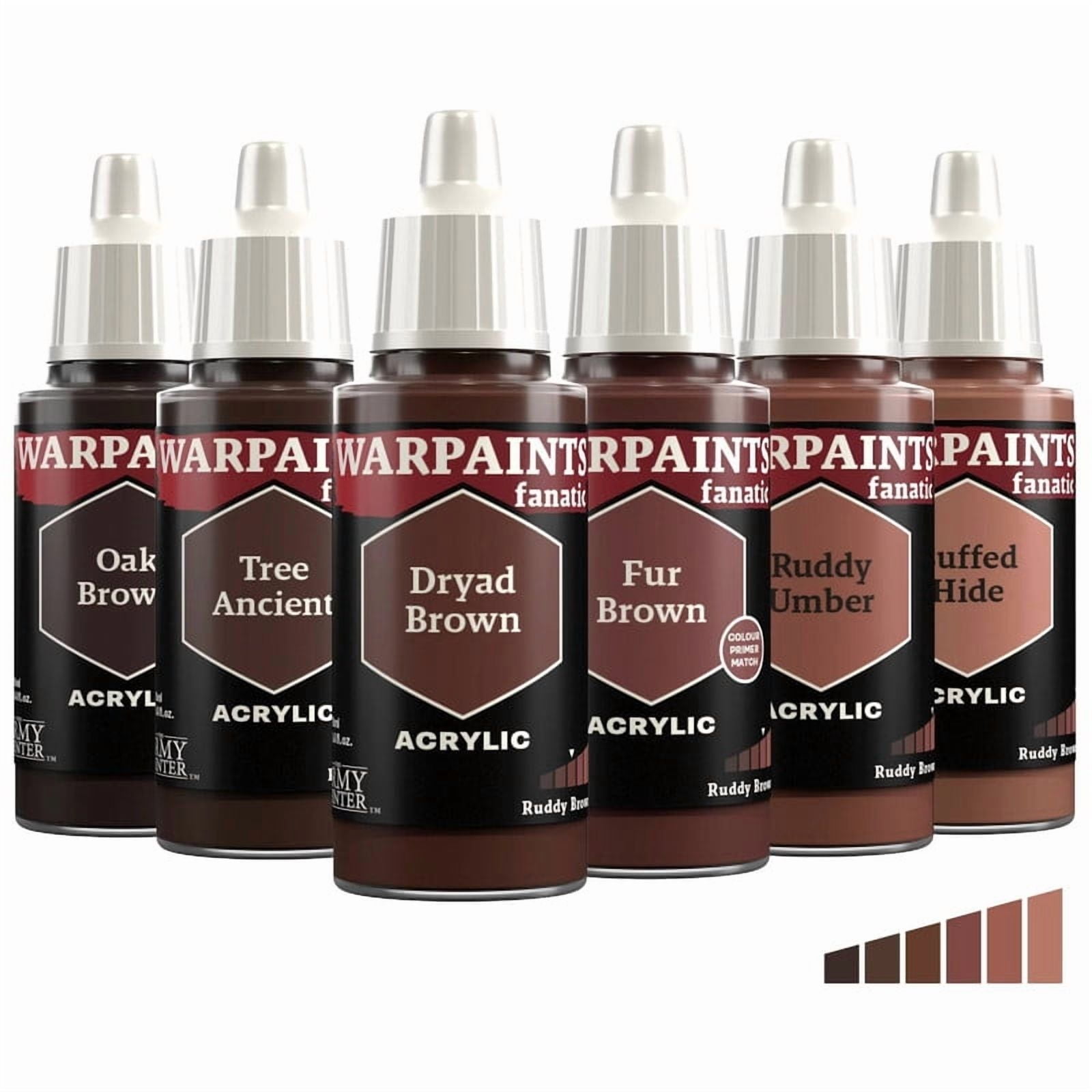 The Army Painter Warpaints Fanatic Flexible Triad: Ruddy Browns - Model Paint Set for Miniatures