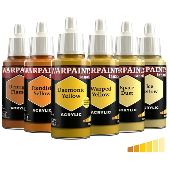 The Army Painter Warpaints Fanatic Flexible Triad: Yellows - Model Paint Set for Miniatures