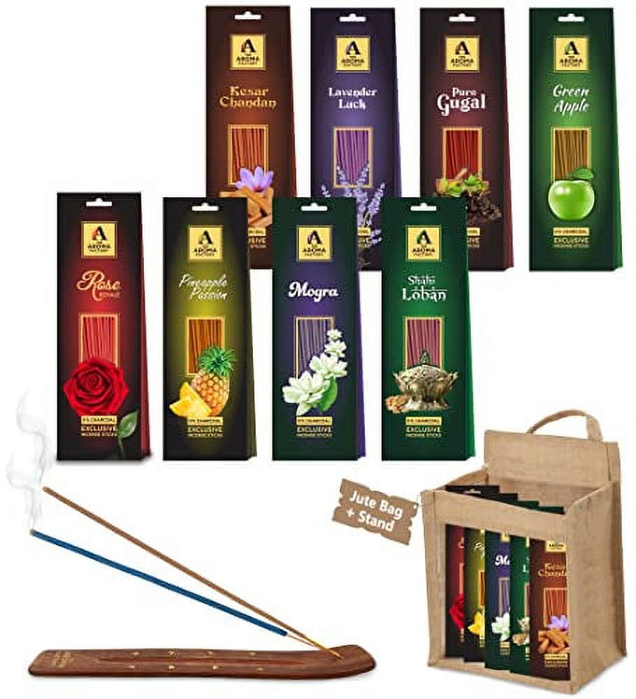 The Aroma Factory Organic Incense Sticks No Charcoal Non Toxic