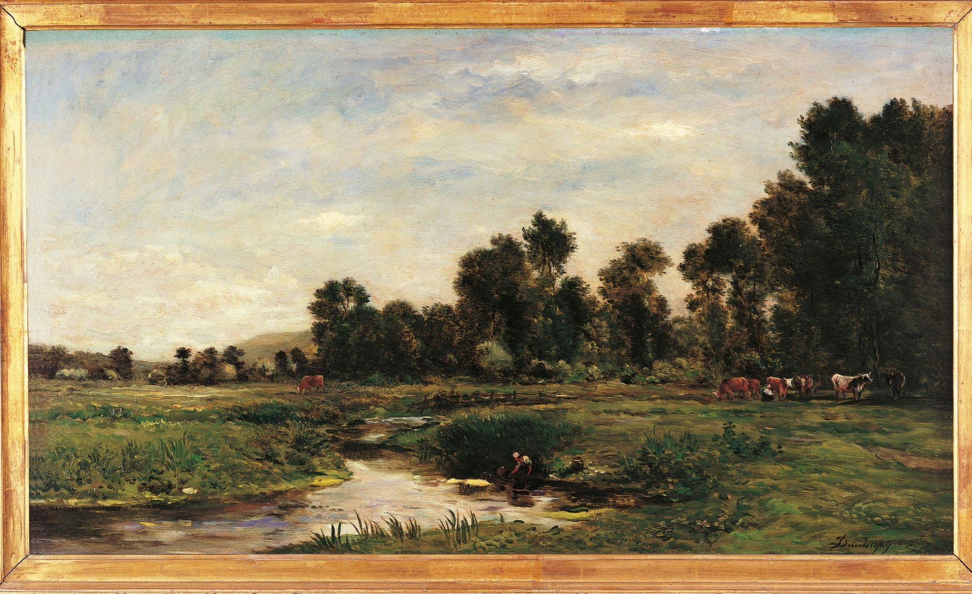 The Arques Valley (Seine Maritime) Canvas Art - (24 x 18)