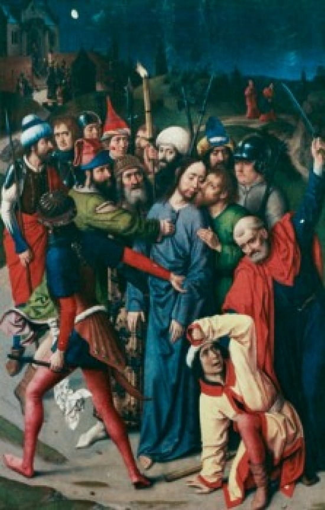 The Arrest Of Christ Dieric Bouts the Elder (ca1415-1475 Netherlandish) Canvas Art - Dieric Bouts (24 x 36)