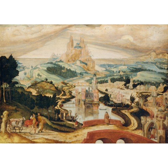 The Arrival In Bethlehem Fine Art (24 x 18)