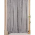 thumbnail image 1 of The Art Box Gauze Linen Curtains Striped Black Textured Curtains Rod Pocket Living Room Bedroom Drapes Linen Curtains Pack of 2, 52"W x 63L" in, 1 of 5