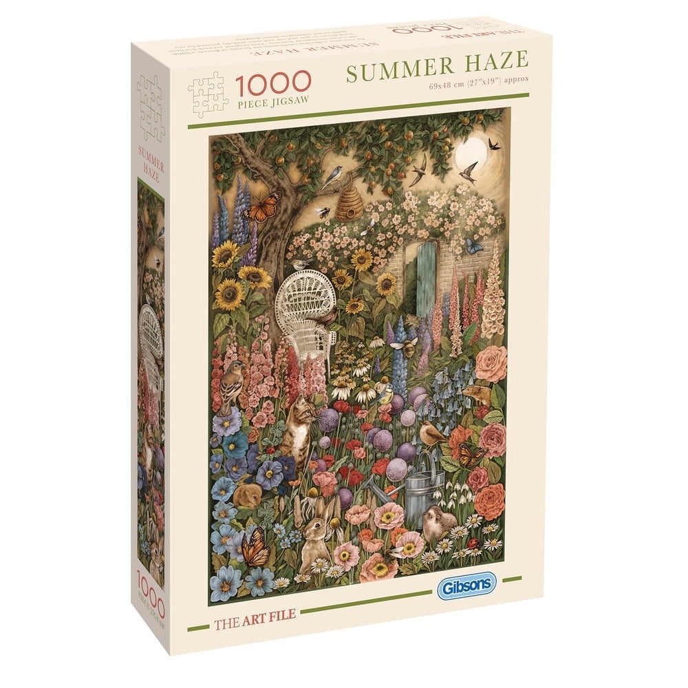 Gibsons Games The Art File Summer Haze 1000 Piece Jigsaw Puzzle, 27"x19"