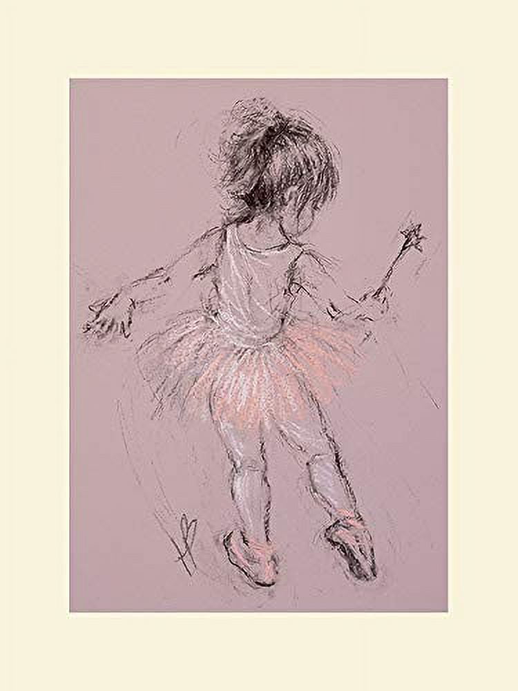 The Art Group Hazel Bowman (Little Ballerina I) Mounted Print, Paper, Multi-Colour, 30 x 40 x 1