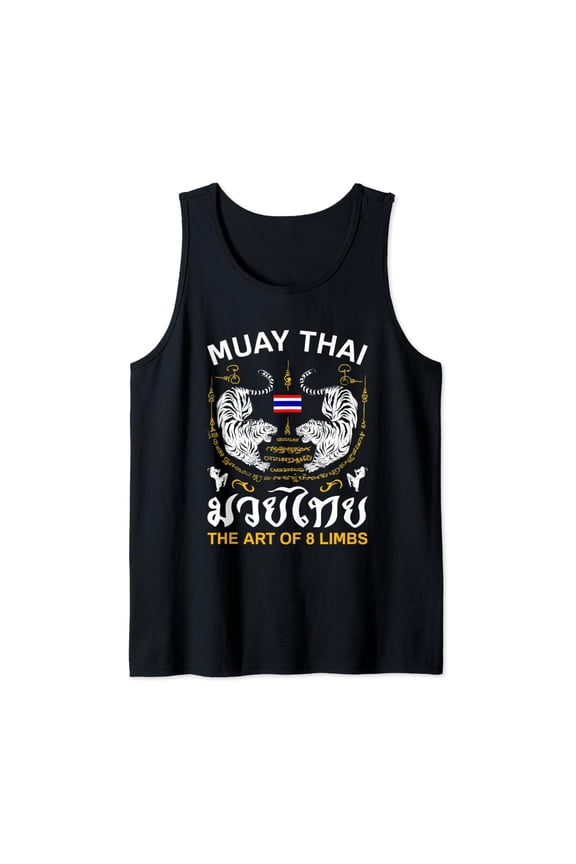 The Art Of 8 Limbs Sak Yant Tiger Muay Thai Tank Top Size S-3XL
