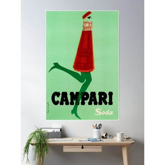 The Art Of Campari Poster Wall Art, Modern Wall Decor For Living Room Bedroom, 12x18 UNFRAMED