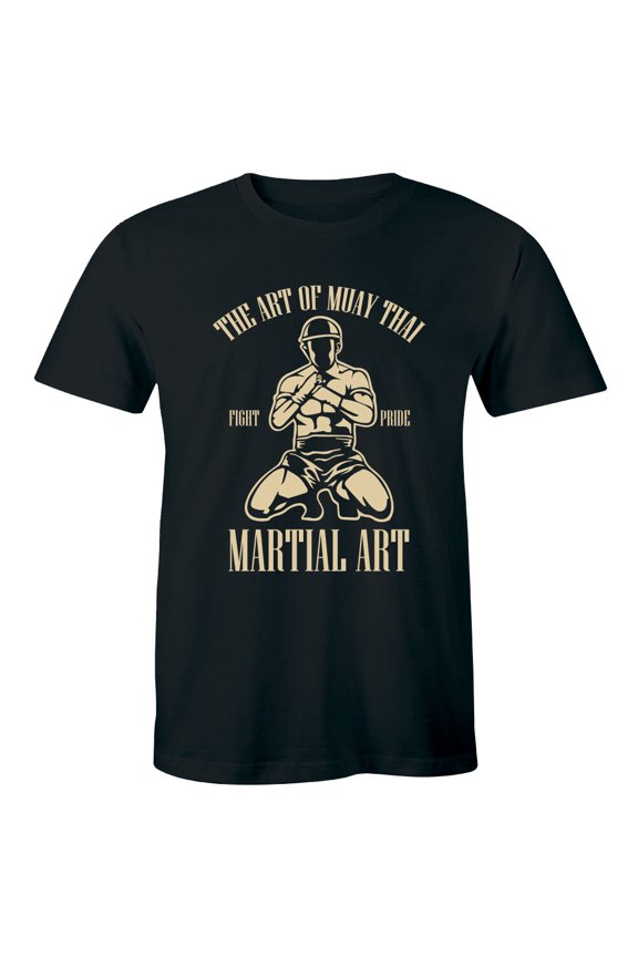 The Art Of Fighting Mens Martial Arts T-Shirt Mms Muay Thai Kick Boxing Top All Size S-5Xl