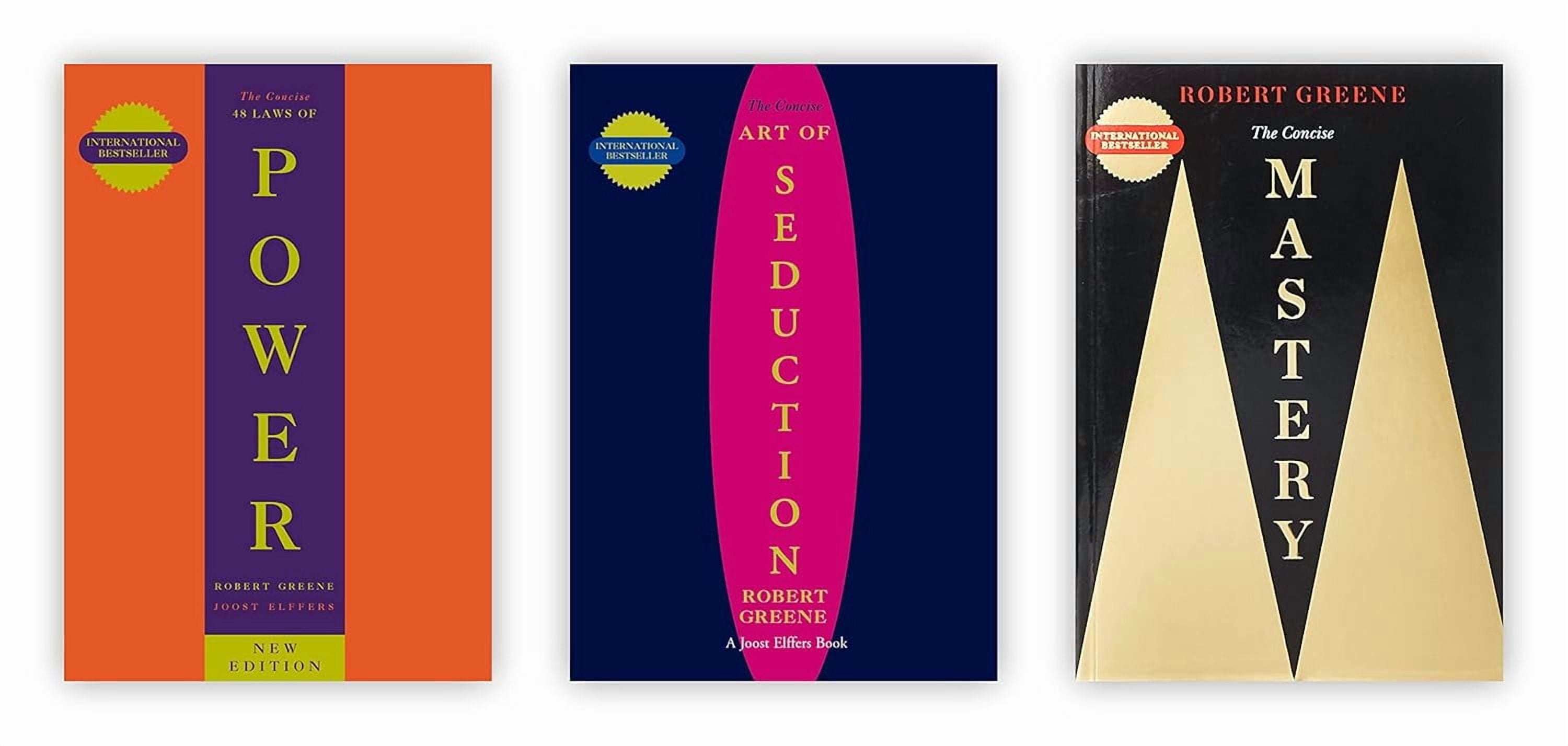 The Art Of Seduction, The 48 Laws of Power & Mastery- 3 Books Set