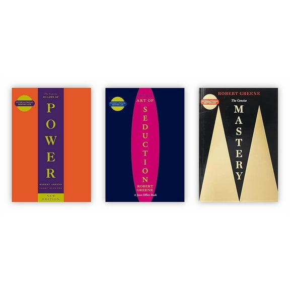 The Art Of Seduction, The 48 Laws of Power & Mastery- 3 Books Set by Robert Greene