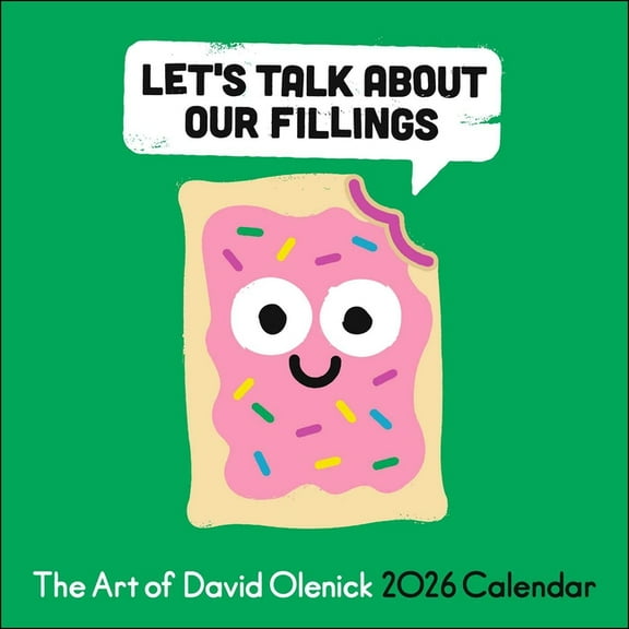 The Art of David Olenick 2026 Wall Calendar: Let's Talk about Our Fillings, (Paperback)