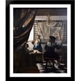 thumbnail image 1 of The Art of Painting 28x34 Large Black Wood Framed Print Art by Johannes Vermeer, 1 of 2