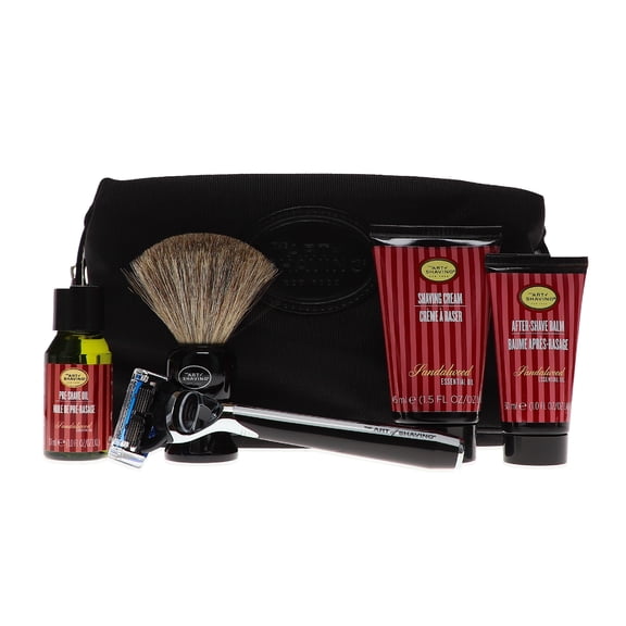 The Art of Shaving 5 Piece Travel Kit with Morris Park Razor, Sandalwood