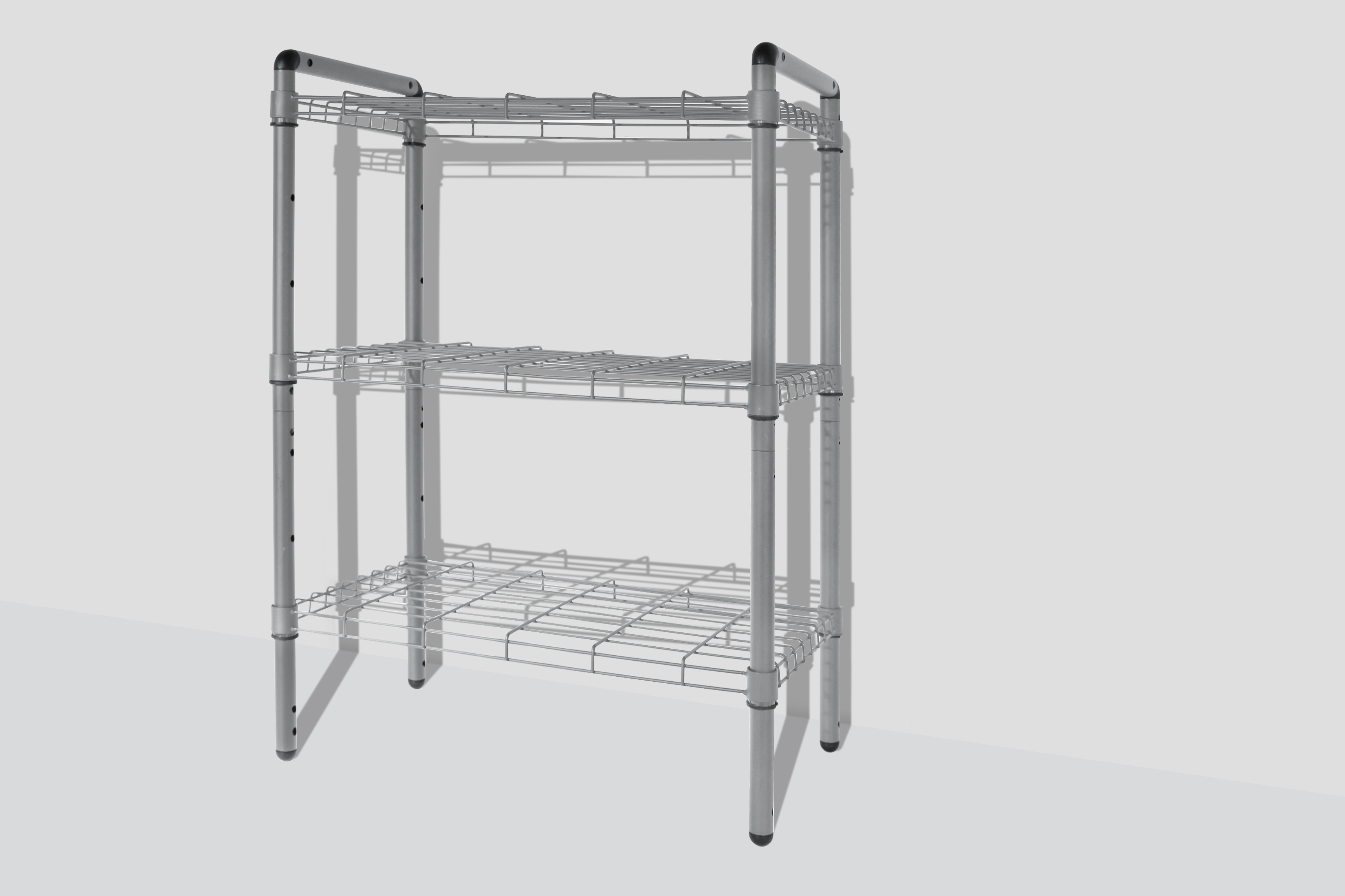 The Art of Storage Quick Rack 3-Tier Wire Shelving Storage Garage or Bathroom Silver, 100lbs per shelf - image 1 of 2
