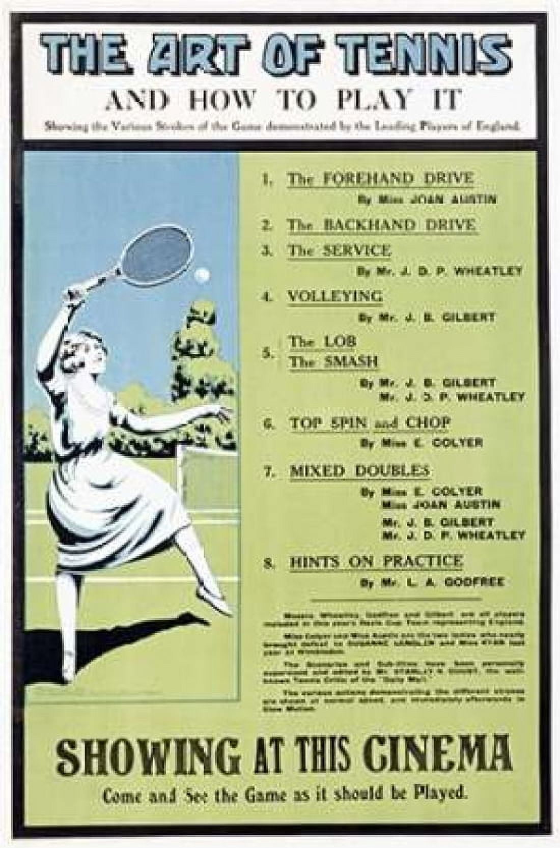 The Art of Tennis Canvas Art - Unknown (24 x 36)