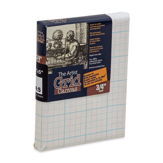 The Artist Grid 3/4" Profile Cotton Canvas - 4" x 5"