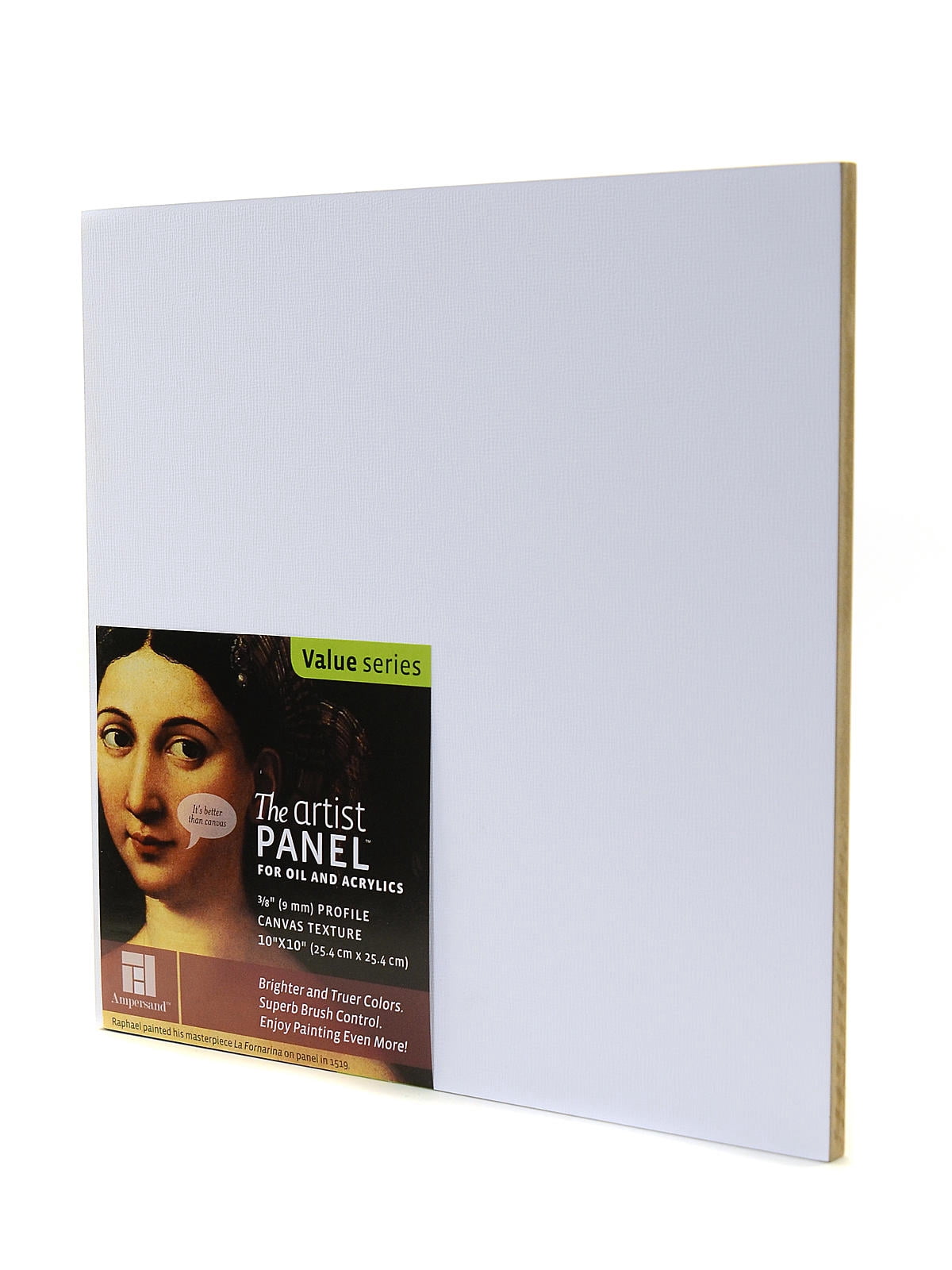 The Artist Panel Canvas Texture Flat Profile 10 in. x 10 in., 3/8 in. (pack of 2)