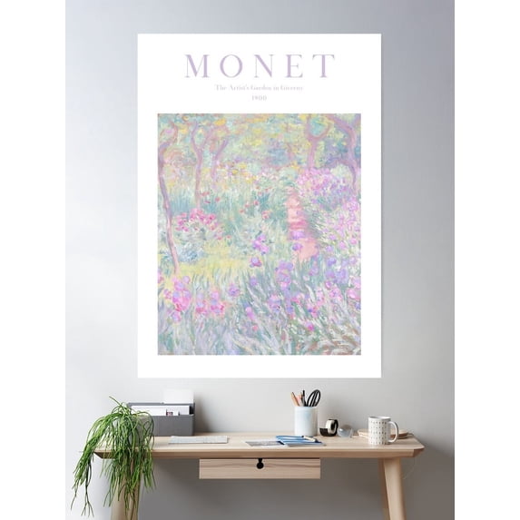 The ArtistÃ â S Garden In Giverny By Claude Monet, Lilac Lavender Color ...
