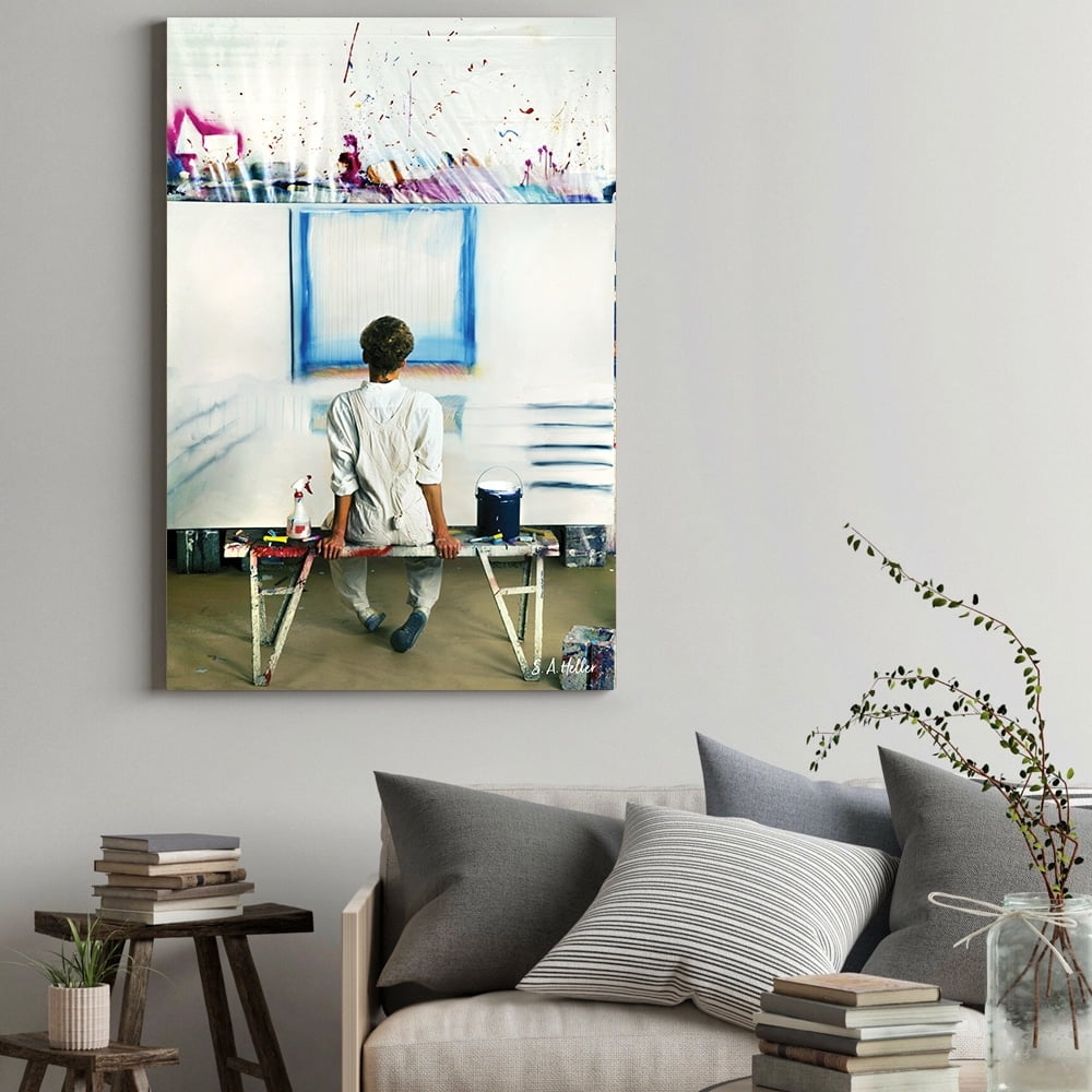 The Artist by photographer Steven A. Heller - 14"x14" Canvas Artwork 20 x 30