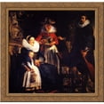 thumbnail image 1 of The Artist's Family 20x20 Gold Ornate Wood Framed Canvas Art by Jacob Jordaens, 1 of 2