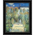 thumbnail image 1 of The Artist's Garden at V?theuil 20x23 Black Ornate Wood Framed Canvas Art by Monet, Claude, 1 of 2