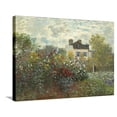 thumbnail image 1 of The Artist's Garden in Argenteuil (A Corner of the Garden with Dahlias), 1873 Stretched Canvas Print by Claude Monet, 32" x 24", Sold by Art.com, 1 of 4