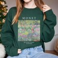 thumbnail image 1 of The Artist's Garden in Giverny Sweatshirt, Claude Monet, Art Sweatshirt, Art Lover, Aesthetic Gift Unisex, 1 of 2