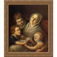thumbnail image 1 of The Artist's Mother, Mrs. Charles Peale, and Her Grandchildren 20x20 Gold Ornate Wood Framed Canvas Art by Peale, Charles Willson, 1 of 2