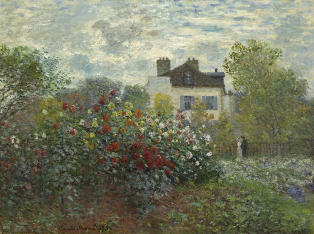 The ArtistS Garden In Argenteuil Canvas Art - (36 x 24)