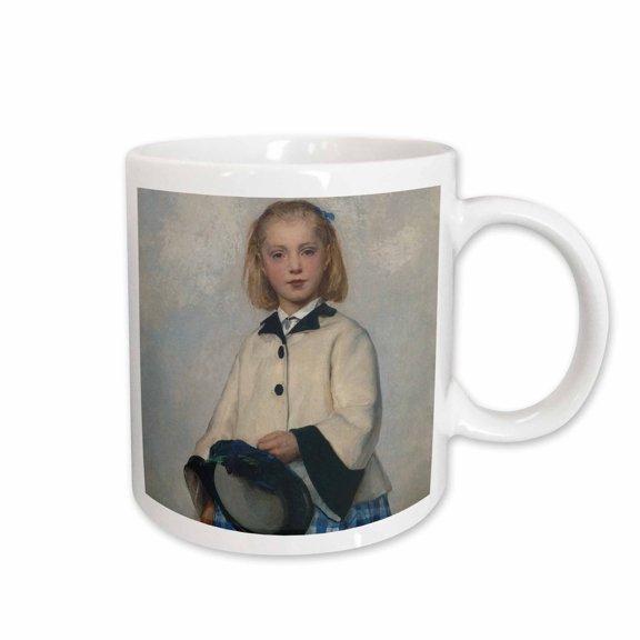 3drose, the Artists Daughter by Albert Anker, 15oz Mug