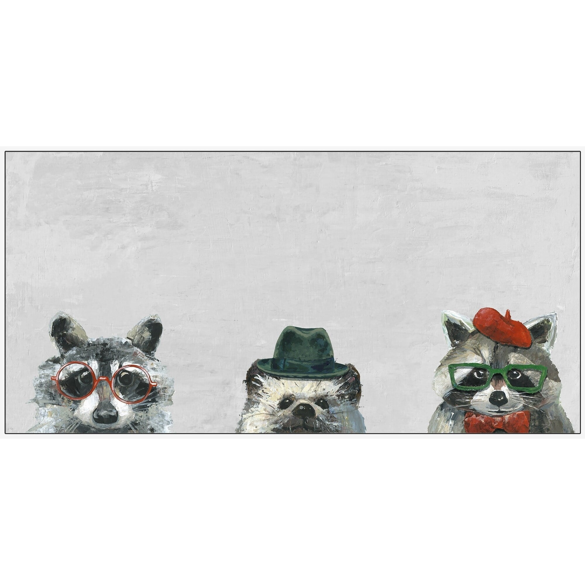 The Artists IV Floater Framed Painting Print on Canvas