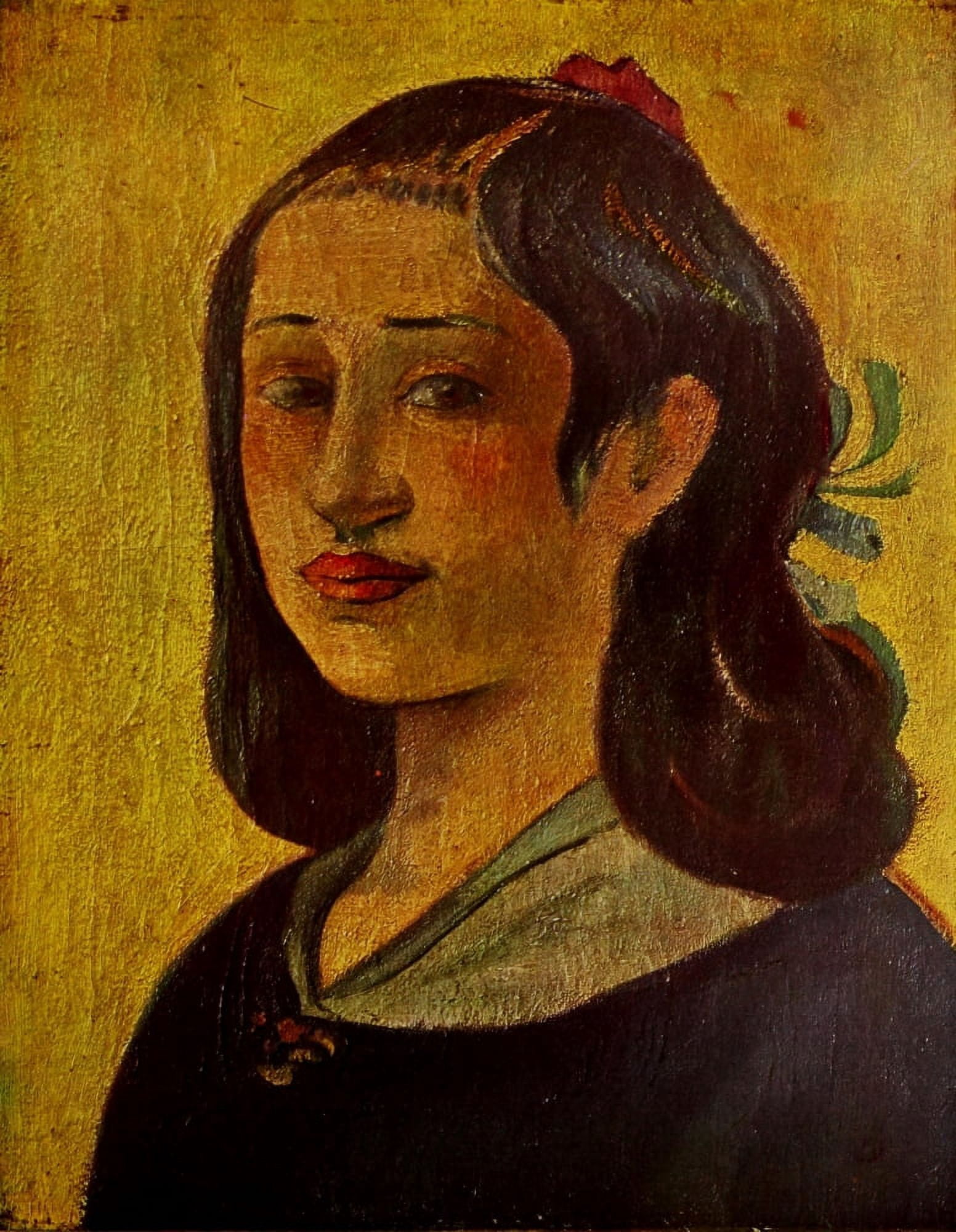 The Artists Mother Canvas Art - P Gauguin (24 x 36)