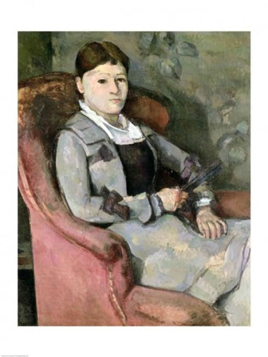 The Artists Wife in an Armchair c1867 Canvas Art - Paul Cezanne (24 x 36)