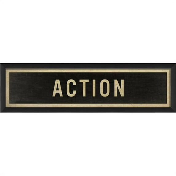 The Artwork Factory 17676 Action Sign Ready to Hang Artwork