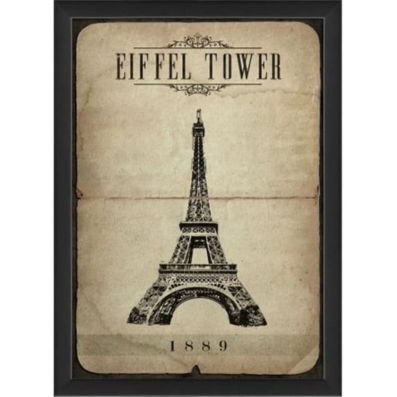 The Artwork Factory 18766 European Landmark Eiffel Tower Ready to Hang Artwork