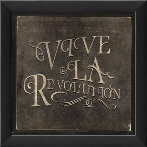 The Artwork Factory 18781 French Phrase Vive La Revolution Ready to Hang Artwork