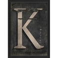 thumbnail image 1 of The Artwork Factory 19095 Letter K Ready to Hang Artwork, Black, 1 of 1
