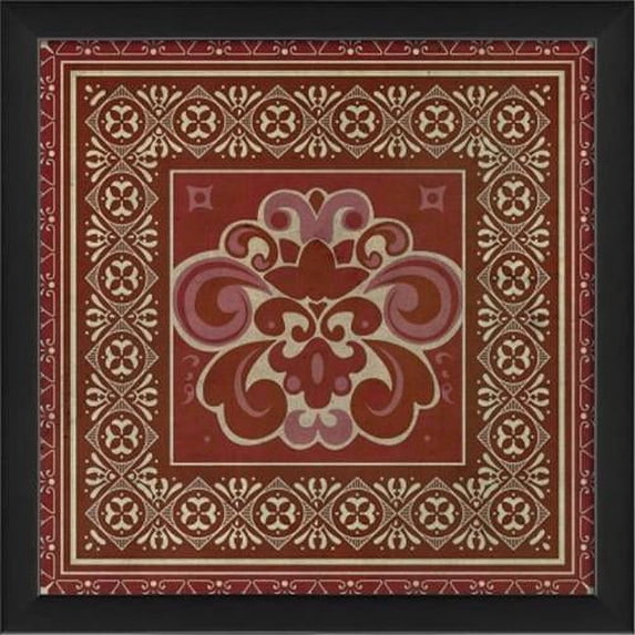 The Artwork Factory 19351 Tile 4 Ready to Hang Artwork, Red