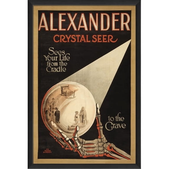 The Artwork Factory Alexander Crystal Seer Framed Vintage Advertisement