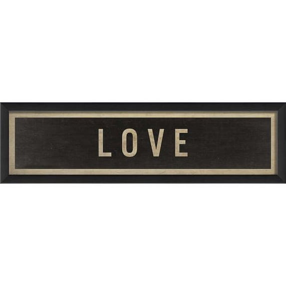 The Artwork Factory Sign Love Framed Textual Art