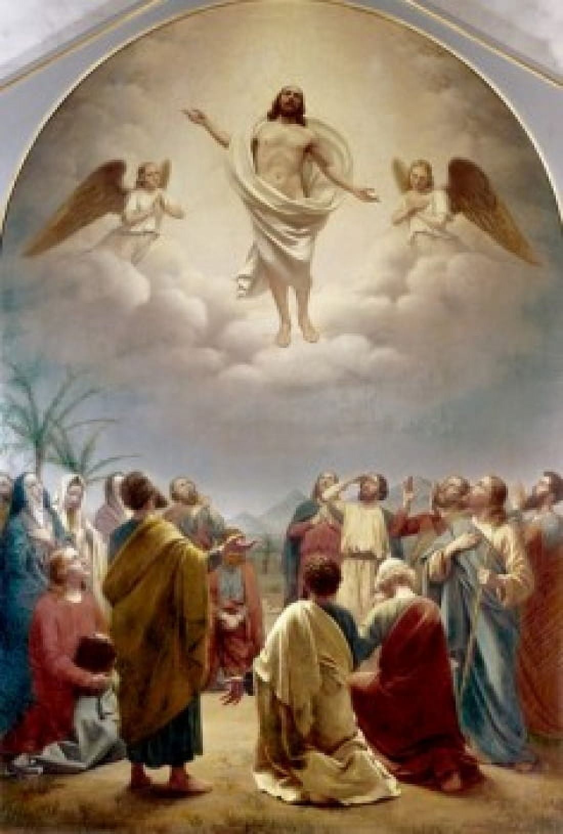 The Ascension Andreas Herman Hunaeus (1814-1866 Danish) Canvas Art - Andreas Herman Hunaeus (18 x 24)