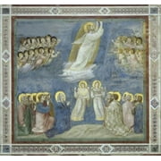 The Ascension , Giotto di Bondone (c. 1266-1337/ Florentine), Fresco ,  Arena Chapel, Cappella degli Scrovegni, Padua Poster Print (24 x 36)