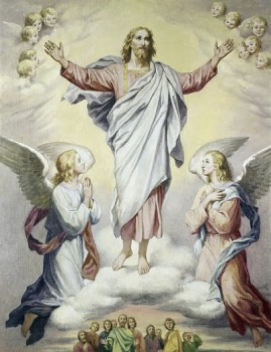 The Ascension Heinrich Hoffman (1824-1911 German) Canvas Art - Heinrich Hoffmann (18 x 24)