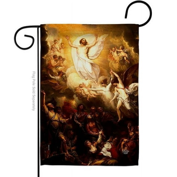 The Ascension Religious Faith Double-Sided Decorative Garden Flag, Multi Color