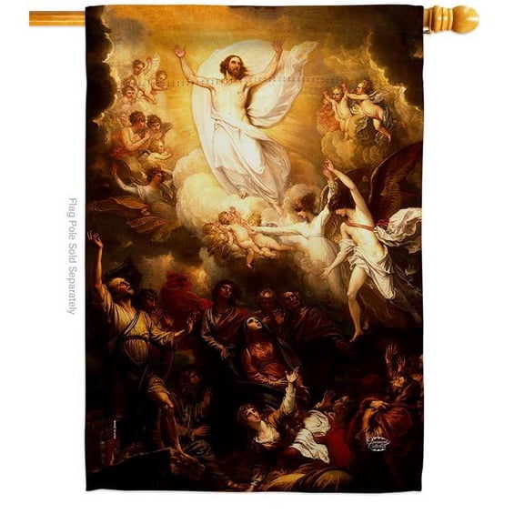 The Ascension Religious Faith Double-Sided Garden Decorative House Flag, Multi Color