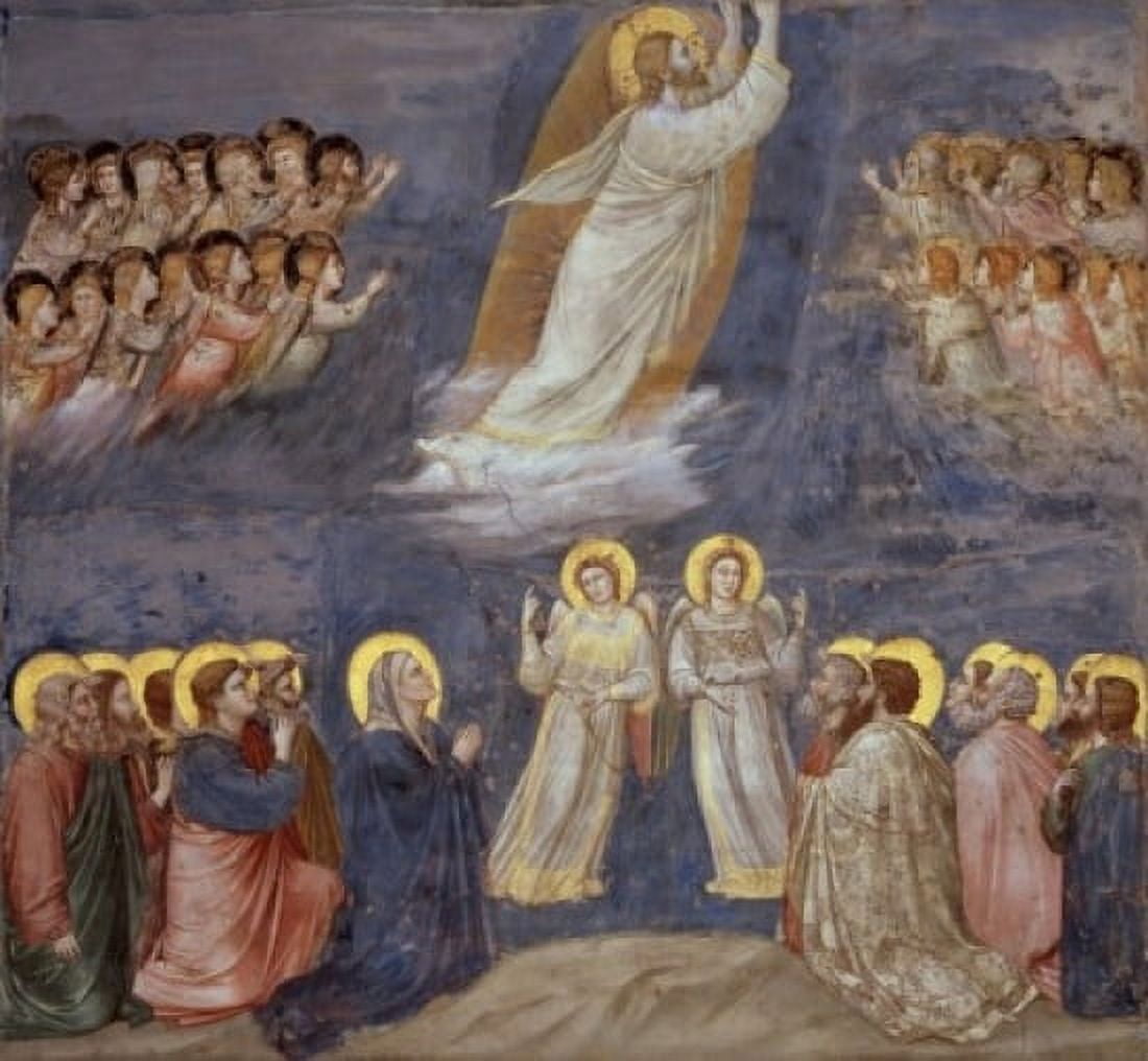 The Ascension c1305-13 Giotto (ca1266-1337 Italian) Fresco Capella Scrovegni Padua Italy Canvas Art - Giotto di Bondone (24 x 36)
