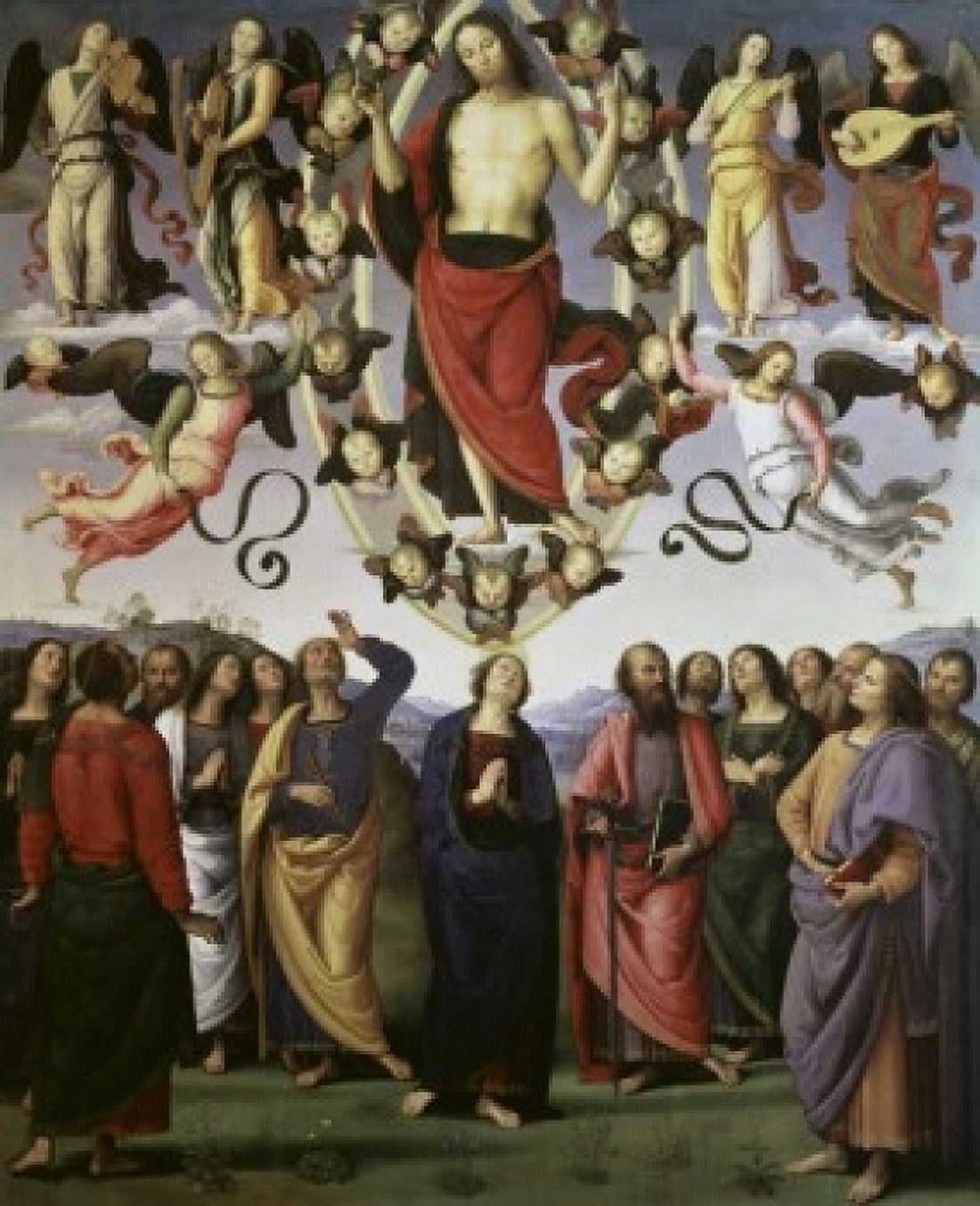 The Ascension of Christ c 1495-98 Pietro Perugino (c 1450-1523Italian) Musee des Beaux-Arts Lyon France Canvas Art - Pietro Perugino (24 x 36)