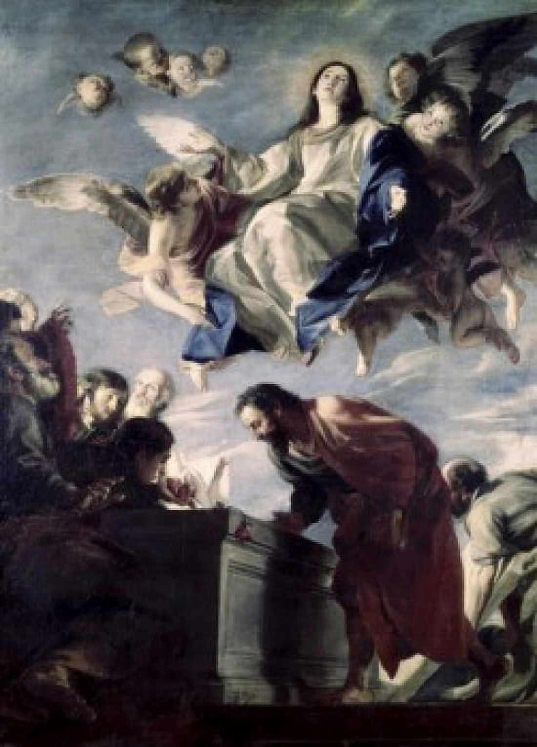 The Ascension of the Virgin Mateo Cerezo (1635-1685Spanish) Canvas Art - Mateo Cerezo (18 x 24)