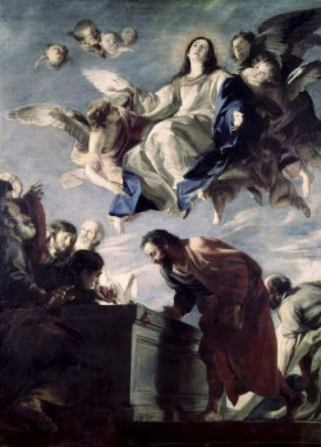 The Ascension of the Virgin Mateo Cerezo (1635-1685Spanish) Canvas Art - Mateo Cerezo (24 x 36)